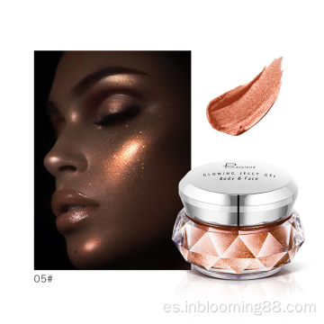 Face Body Beauty Jelly Gel color Private label Makeup Highlighter